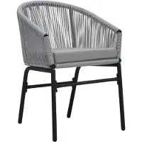 The Living Store Gartenstühle 2 Stk. Anthrazit PE-Rattan