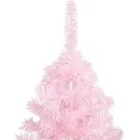 The Living Store Künstlicher Weihnachtsbaum mit Ständer 240 cm PVC Rosa