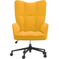 The Living Store Relaxsessel Senfgelb Samt