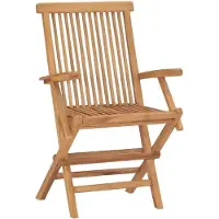 The Living Store Klappbare Gartenstühle 3 Stk. Massivholz Teak