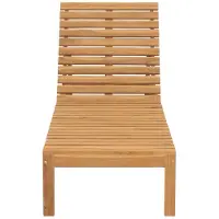 The Living Store Sonnenliege Massivholz Teak