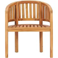 The Living Store Bananenstuhl Massivholz Teak