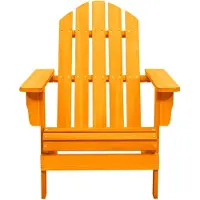 The Living Store Adirondack-Gartenstuhl Massivholz Tanne Orange