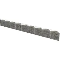 The Living Store Gabionenwand Verzinkter Stahl 630×30×50 cm