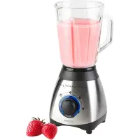 Sencor SBL 4371, Tischplatten-Mixer, 1,5 l, Pulsfunktion, Eis-Crusher, 600 W, Schwarz, Silber