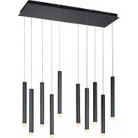 JUST LIGHT Pendelleuchte "BRUNO", schwarz, 10, H: 120cm, 1 Stk., Leuchten, LED, Pendelleuchte