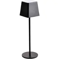 V-TAC Wiederaufladbare Tischlampen - Schwarz - IP54 - 2W - 200 Lumen - 3000K