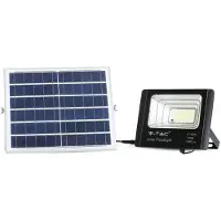 V-TAC VT-40W 40W LED Solarscheinwerfer mit IR-Fernbedienung neutralweiß 4000K Schwarzer Körper IP65 - 8574