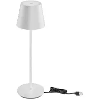 V-TAC 7522 LED-Restaurant-Tischleuchte, 2 W, warmweiß, 4400-mA-Akku, kabelloses Laden, Ein-Aus-Taste, dimmbar, Touch-weiße Farbe, IP54, Artikelnummer 7651