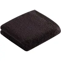 Vossen Handtuch "Vegan Life", braun (anthrazit), B:50cm L:100cm, Webfrottier, Obermaterial: 100% Baumwolle, Handtücher, Handtuch, 100% vegan