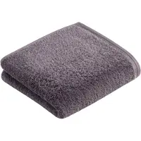Vossen Handtücher Vegan Life Dark Grey (50 x 100 cm) (3er Set)