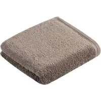 Vossen Handtuch "Vegan Life", braun (pepplestone), B:50cm L:100cm, Webfrottier, Obermaterial: 100% Baumwolle, Handtücher, Handtuch, 100% vegan