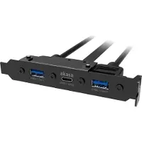 Akasa - USB 3.1 gen 2 typ C a 2xTyp A 3.0 záslepka