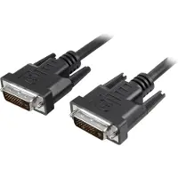 Techly EFB ICOC-DVI-8130 DVI-D Dual-Link Anschlusskabel Stecker/Stecker, schwarz, 3 m ICOCDVI8130