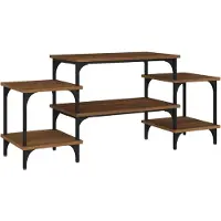 The Living Store TV-Schrank Braun Eichen-Optik 117x35x52 cm Holzwerkstoff