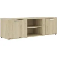 The Living Store TV-Schrank Sonoma-Eiche 120x34x37 cm Holzwerkstoff