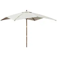 vidaXL Sonnenschirm mit Holzmast Sandfarben 300x300x273 cm