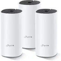 TP-LINK Deco M4 Mesh-WLAN-System AC1200 (3er-Pack), Dual-Band-Mesh-Router für das ganze Haus, Nahtloses Roaming, Gigabit-Ports, deckt große Wohnflächen ab