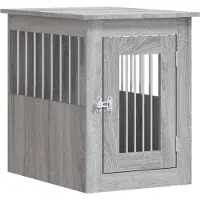 vidaXL Hundekäfig im Möbelstil Grau Sonoma 45x62x59 cm Holzwerkstoff