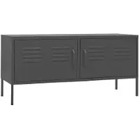 The Living Store TV-Schrank Anthrazit 105x35x50 cm Stahl