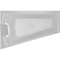 Riho Stiell Smart Eck-Badewanne, Einbau, 170x110x50cm, 240 Liter, 2-Sitzer, weiß glänzend, B101003005, Ausführung: Version rechts, Kopfkissen+Licht links