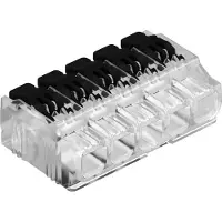 Obo Bettermann OBO 2054425 Universal-Hebelsteckklemme 5 starre/flexible Leiter 19,6x31,3x10,5 transparent 61 HSK45 - 45 Stück