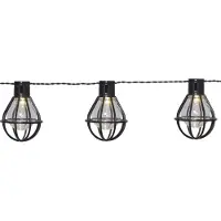 Star Trading LED-Lichterkette Cage, schwarz/transparent
