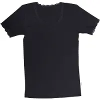 Joha - Women's T-Shirt 70403 - Merinounterwäsche Gr XS schwarz
