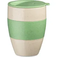 Koziol Thermobecher AROMA TO GO 2.0, 400 ml, Optimaler Isolierbecher für langanhaltende, warme Getränke, Farbe: grün