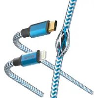 Hama Reflective, 1,5 m, Lightning, USB C, Männlich, Männlich, Blau
