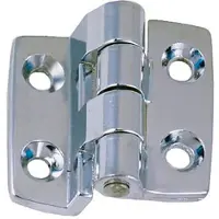 Goldenship Scharnier Aus Edelstahl 2 Einheiten Silber 38 x 67 x 2 x 20 mm Silber 38 x 67 x 2 x 20 mm