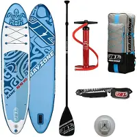 Jbay Zone H2 Kame 10´10´´ Inflatable Paddle Surf Set Blau 330.2 cm / 76 cm