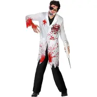 Atosa Zombie Blutiger Arzt Herrenkostüm