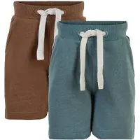Minymo Basic 53 -sweat Short (2-pack) braun (236) 128