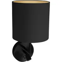 Steinhauer Nachttischlampe Noor mit Kapuze