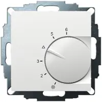 Eberle Controls 191873224602 UP-Raumregler, RAL9016 glänzend 55x55, 5-30C, AC 24V, 1Wechsler, 10A/5A bei DC 24 V Schaltleistung 30 W UTE 1032-RAL9016-G-55