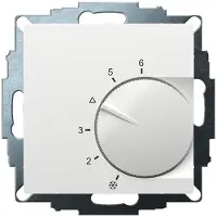 Eberle Controls 191873354602 UP-Raumregler, RAL9016 glänzend 55x55, 5-30C, AC 230V, 1Wechsler, 10A/5A, Temperaturabsenkung ca.4K UTE 1033-RAL9016-G-55