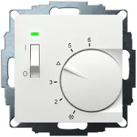 Eberle Controls 191811554202 UP-Raumregler, RAL9016 matt 55x55, 5-30C, AC 230V, 1Öffner, 10 A, Temperaturabsenkung ca.4K, Schalter Ein/Aus, Anzeige Regler
