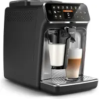 Philips 4300 series EP4346/70 Kaffeevollautomaten, Espressomaschine, 1,8 l, Gemahlener Kaffee, Eingebautes Mahlwerk, 1500 W, Schwarz