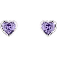 Prinzessin Lillifee Ohrschmuck für Mädchen, 925 Sterling Silber, Zirkonia (synth.) | Herz