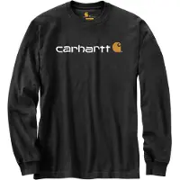 Carhartt - Core Logo L/S - Longsleeve Gr XL schwarz