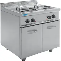 Saro Fritteuse E7/FRE2V13, elektrisch, Hochwertige, elektrische Fritteuse mit Ablasshahn und Edelstahlauffangbehälter, 1 Fritteuse