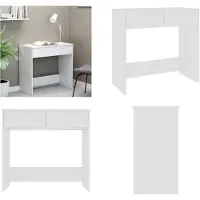 vidaXL Schreibtisch Weiß 80×40×75 cm Holzwerkstoff - Schreibtisch - Schreibtische - Computertisch - Computertische