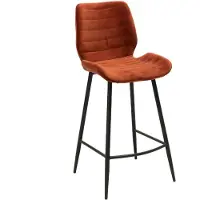 NABER Step 2V, Hocker, Gestell schwarz, Bezug kupfer