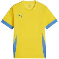 Puma Unisex Teamgoal Matchday Jr Fußballtrikot, Faster Yellow-Electric Blue Lemo