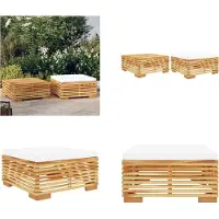 vidaXL 2 tlg. Garten Lounge Set Massivholz Teak - Garten-Lounge-Set - Garten-Lounge-Sets - Lounge-Set - Outdoor-Lounge-Set