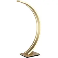 Schuller Valencia LED-Bogen-Tischlampe Arcus mit goldenem Finish