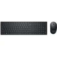 Dell Pro-Tastatur und -Maus – KM5221W - US international (QWERTY) - schwarz, Kabellos, RF Wireless, Plunger key switch, QWERTY, Schwarz, Maus enthalten