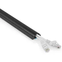 Nedis CMDT3312BK1500, Kabelkanal, Flur, Polyvinylchlorid (PVC), Schwarz