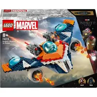LEGO Marvel Rockets Raumschiff vs. Ronan, Set mit baubarem Raumschiff, Superhelden-Spielzeug aus Guardians of the Galaxy mit Figuren, Geschenk für Jungs und Mädchen ab 8 Jahren 76278